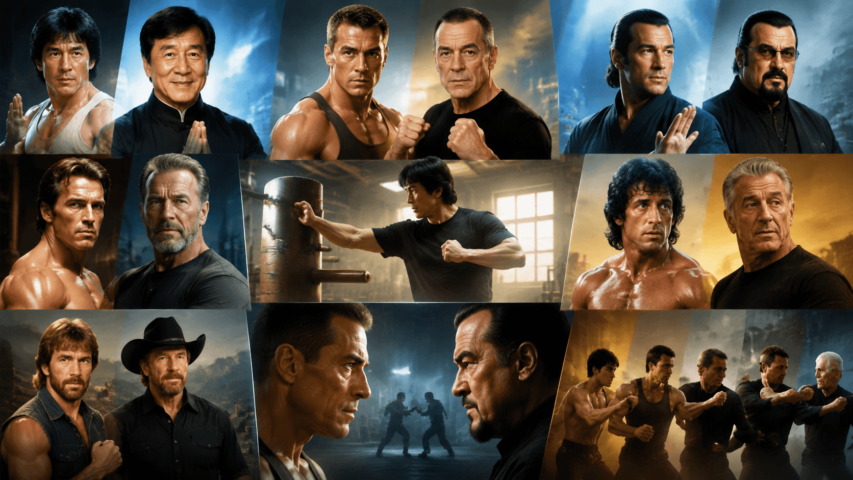 Action Stars Then and Now