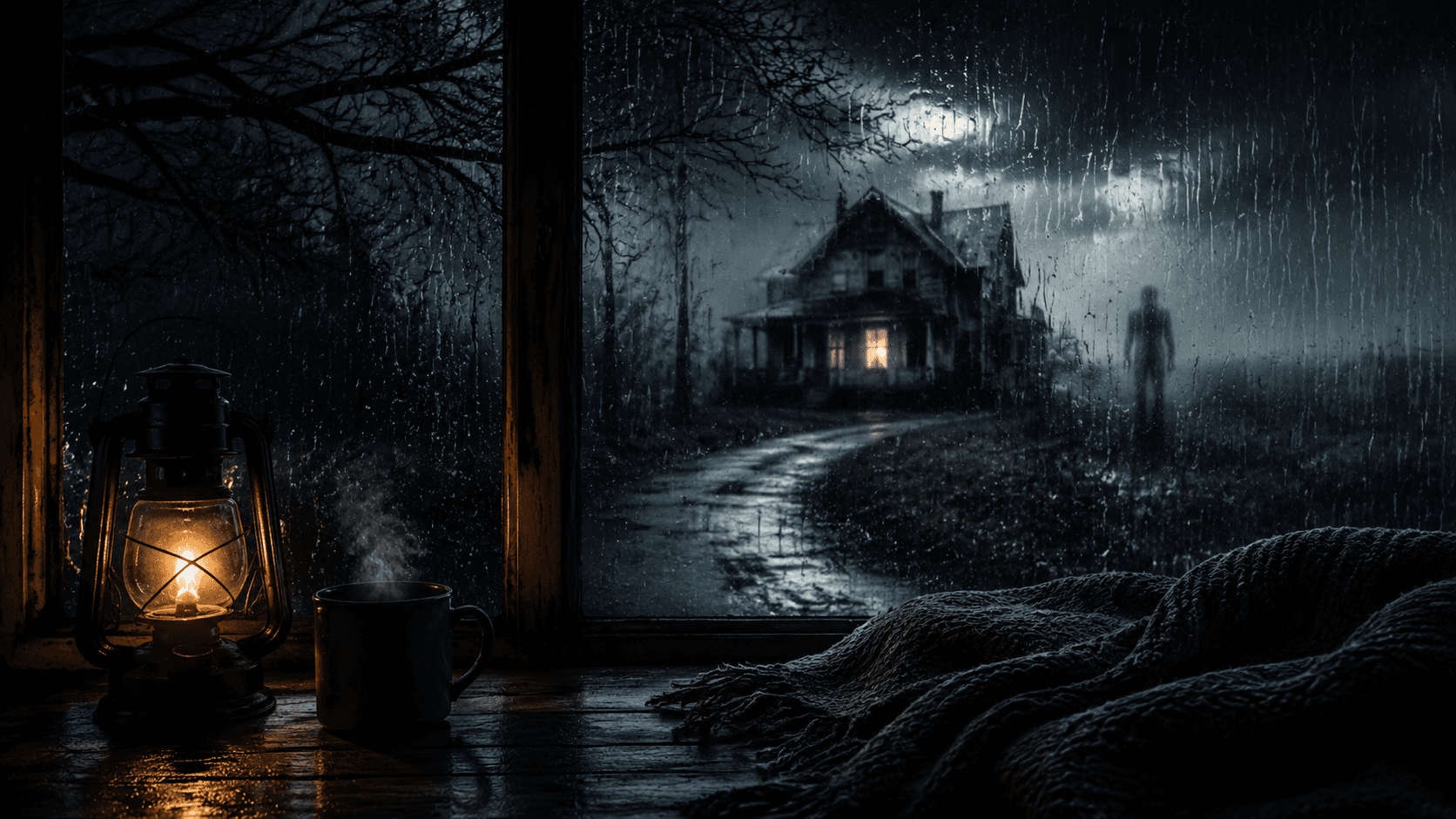 Scary Stories With Rain Ambience