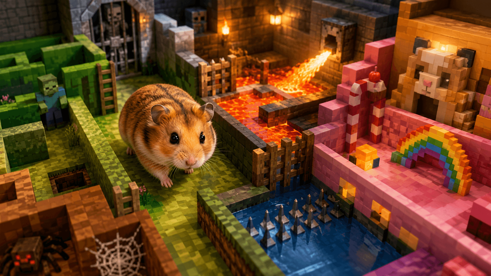Hamster Maze Obstacle Course