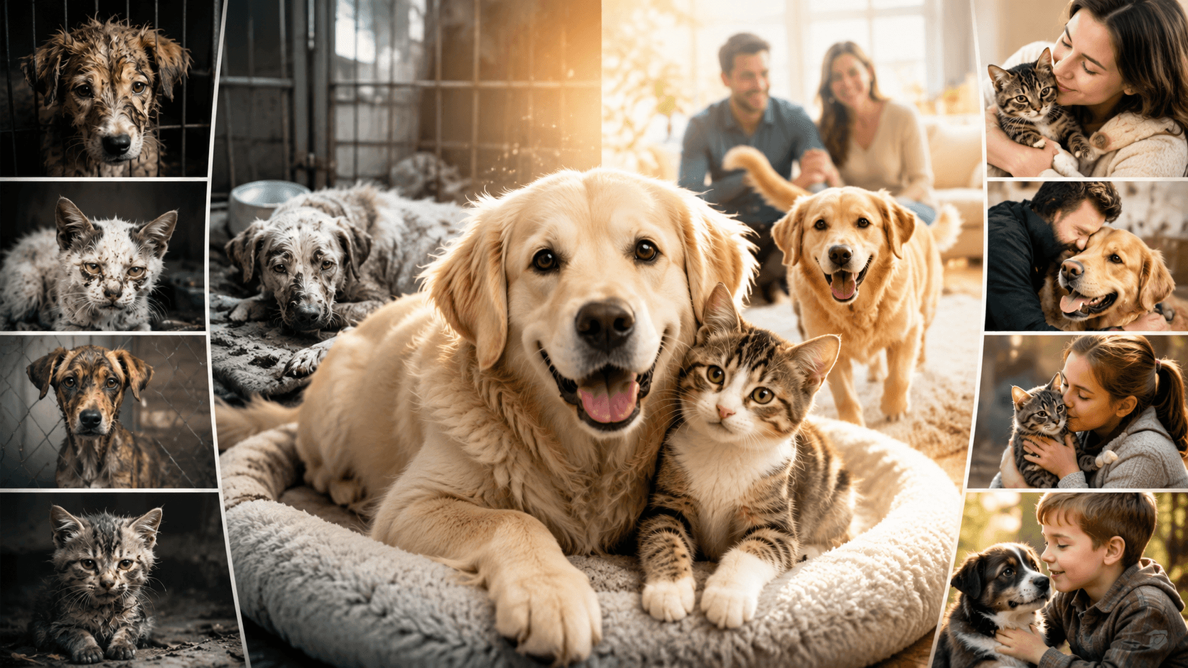 Dog and Cat Rescue Transformations YouTube niche earnings and breakout examples