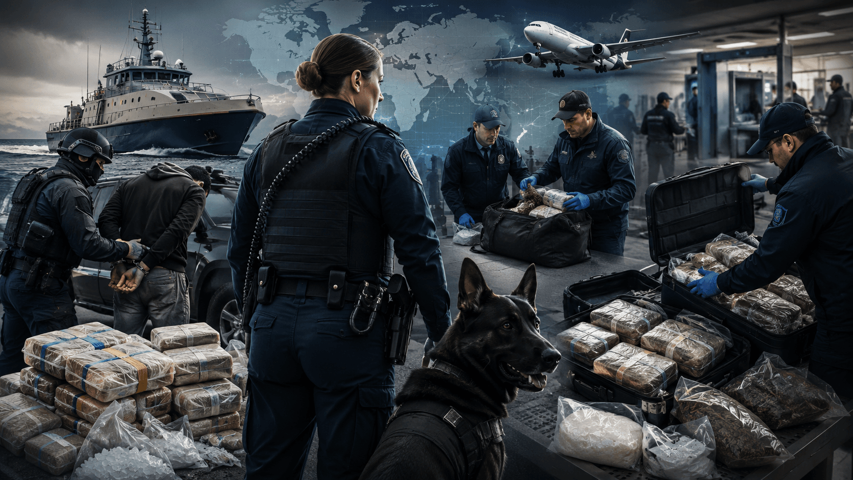 Border Security and Drug Bust Compilations YouTube niche earnings and breakout examples